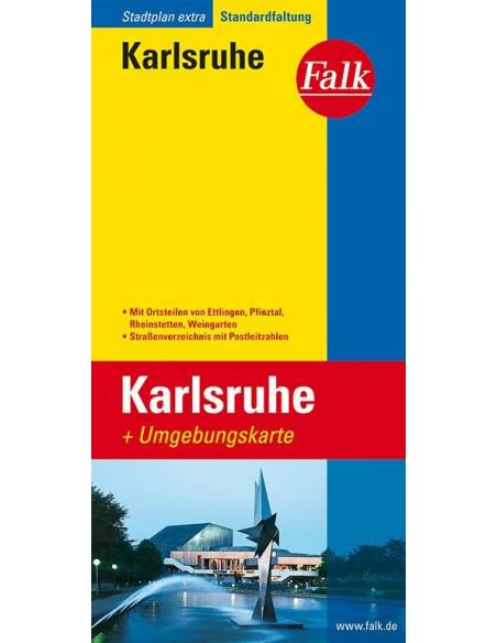 Karlsruhe és környéke Extra várostérkép