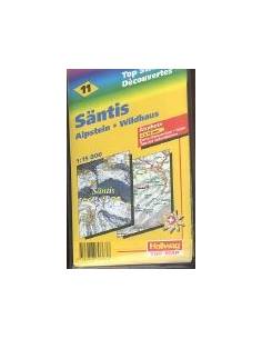 TS 11 Santis / Alpstein / Wildhaus kaland térkép TOP MAP
