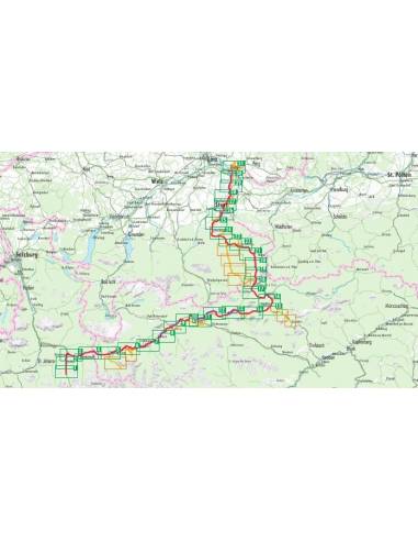 Enns-Radweg - Enns kerékpáros atlasz