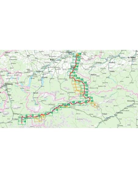 Enns-Radweg - Enns kerékpáros atlasz