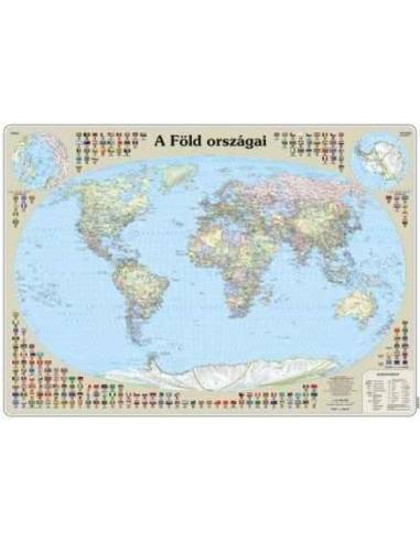 Föld országai falitérkép 70x50 cm Polipropilén