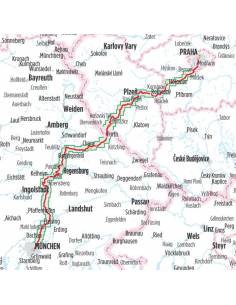 München-Regensburg-Prag kerékpáros atlasz 2