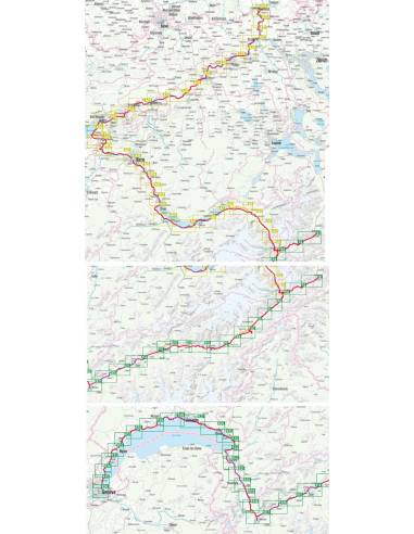 Rhone-Radweg • Aare-Radweg - kerékpáros atlasz