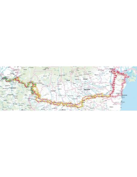 Donau-Radweg 5 -  Duna kerékpáros atlasz - Belgrád - Fekete-tenger