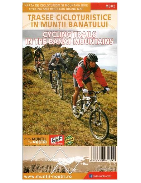 MB02 Bánáti-hegység kerékpártúrák térkép-garnitúra (25 lap) - Muntii Banatului