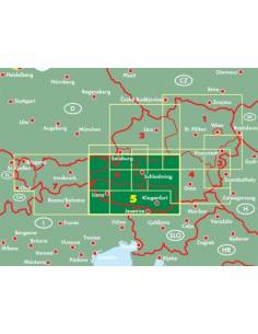 Karintia - Kelet-Tirol autós térkép 2