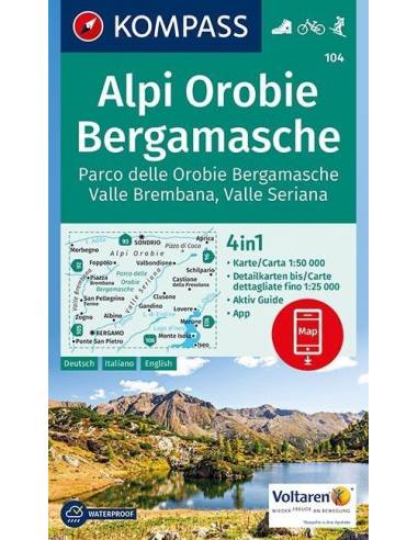 KK 104 Alpi Orobie Bergamasche túra-, sí- és...