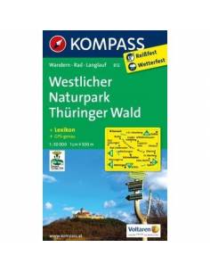KK 812 Westlicher Naturpark Thüringer Wald turistatérkép