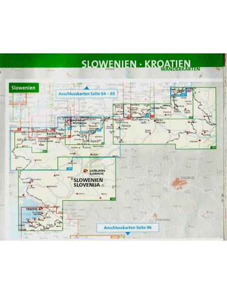 KK 217 Südsteirisches Weinland túra- és kerékpáros térkép