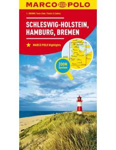 Schleswig-Holstein MARCO POLO térkép
