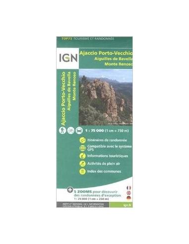 IGN 031 Ajaccio, Porto Vecchio, Aiguilles de...