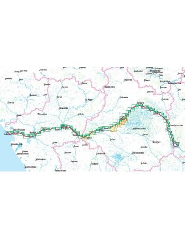 Loire-Radweg - Loire kerékpártúra atlasz -...