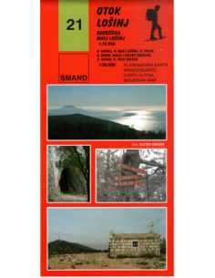 S 21 Otok Losinj - Losinj-sziget turistatérkép