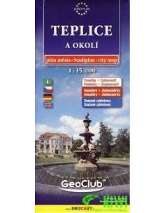 Teplice és környéke térkép