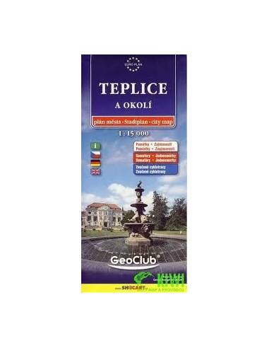 Teplice és környéke térkép