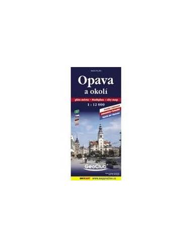 Opava és környéke térkép