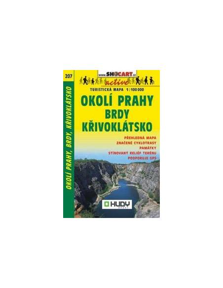 SC 207 Okolí Prahy-Brdy-Krivoklátsko (Prága környéke nyugat) térkép