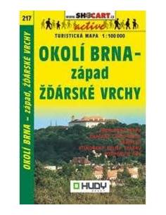 SC 217 Okolí Brna-zápád, Zdárské Vrchy térkép - Brno-nyugat