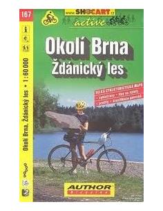 SC 167 Okolí Brna / Zdánicky Les kerékpáros térkép