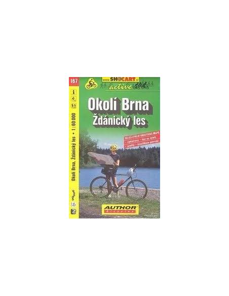 SC 167 Okolí Brna / Zdánicky Les kerékpáros térkép