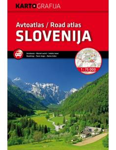 Slovenija - Szlovénia autóatlasz