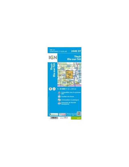25 2448 OT - Thuir-Ille-Sur-Tet térkép