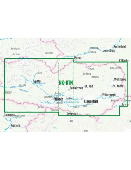 Kärnten - Karintia kerékpáros térkép