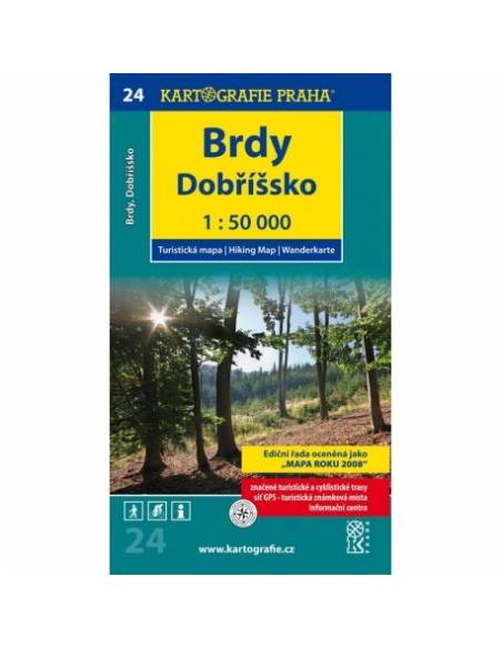 24 Brdy, Dobříšsko turistatérkép