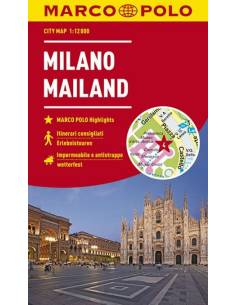 Mailand - Milánó city map -laminált - MARCO POLO