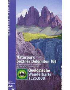 TO 6 Dolomitok geológiai térkép Pn Dolomiti di Sesto