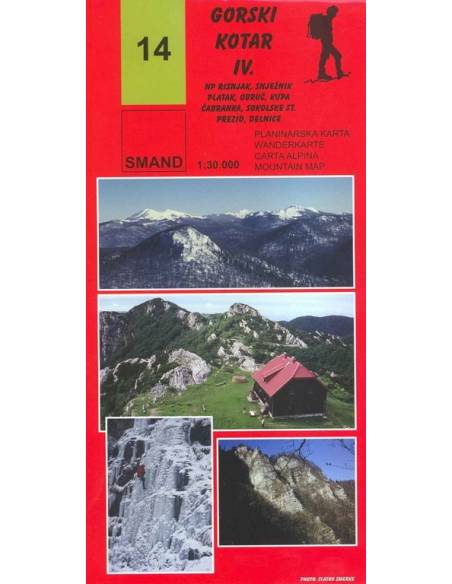 S 14 Gorski Kotar 4. turistatérkép
