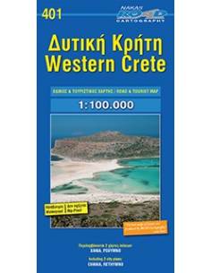 NR 401 Western Crete - Nyugat-Kréta térkép