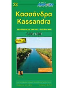 NR 23 Kassandra turistatérkép