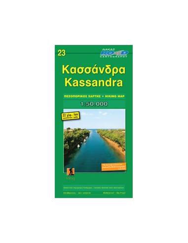 NR 23 Kassandra turistatérkép