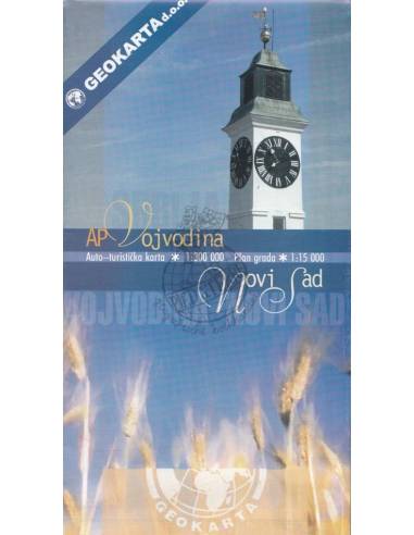 Vojvodina - Novi Sad - Vajdaság és Újvidék térkép