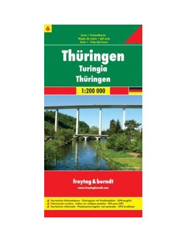 Türingia térkép-Thüringen