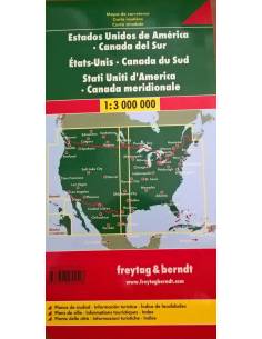 USA-Dél-Kanada térkép 2