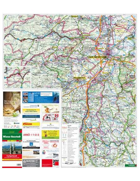 Wiener Neustadt város+járás térkép