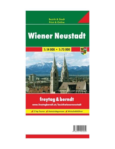 Wiener Neustadt város+járás térkép