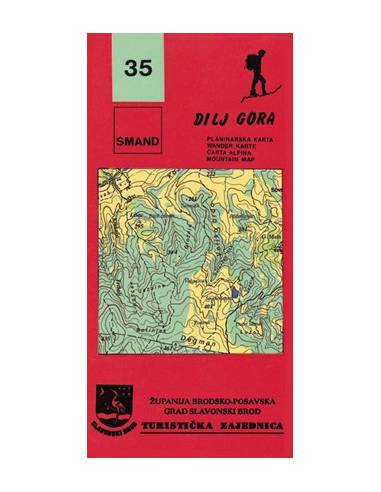 S 35 Dilj Gora turistatérkép