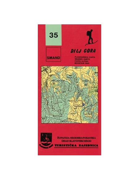 S 35 Dilj Gora turistatérkép