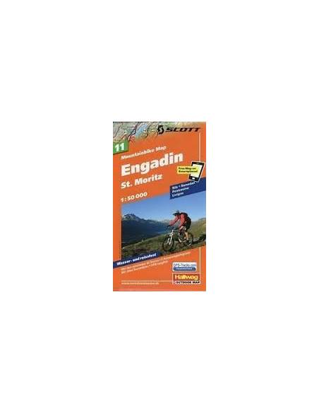 Engadin St.Moritz Mountainbike térkép