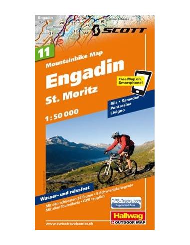 Engadin St.Moritz Mountainbike térkép