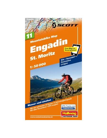 Engadin St.Moritz Mountainbike térkép