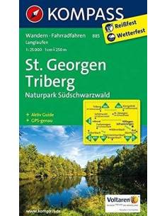 KK 885 St.Georgen, Triberg laminált térkép