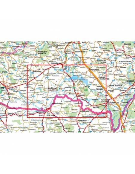 74 Pálava, dolní Podyjí turistatérkép