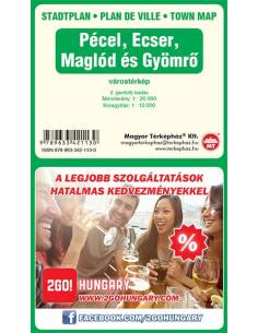 Pécel - Ecser - Maglód és Gyömrő térkép