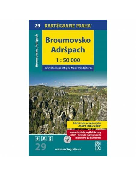 29 Broumovsko, Adršpach turistatérkép