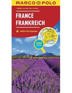 Franciaország ZOOM autótérkép - MARCO POLO