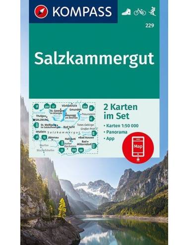 KK 229 Salzkammergut 2 részes turistatérkép